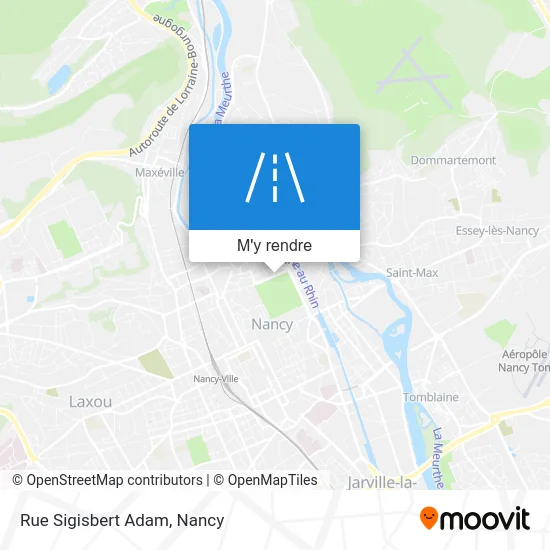 Rue Sigisbert Adam plan