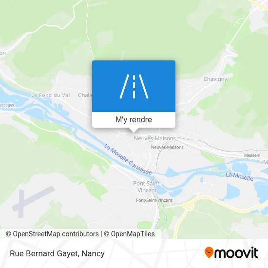 Rue Bernard Gayet plan