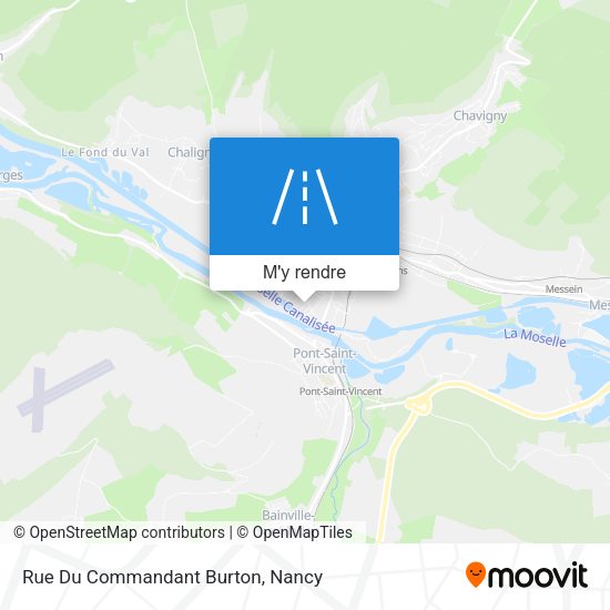 Rue Du Commandant Burton plan