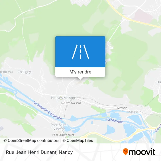 Rue Jean Henri Dunant plan