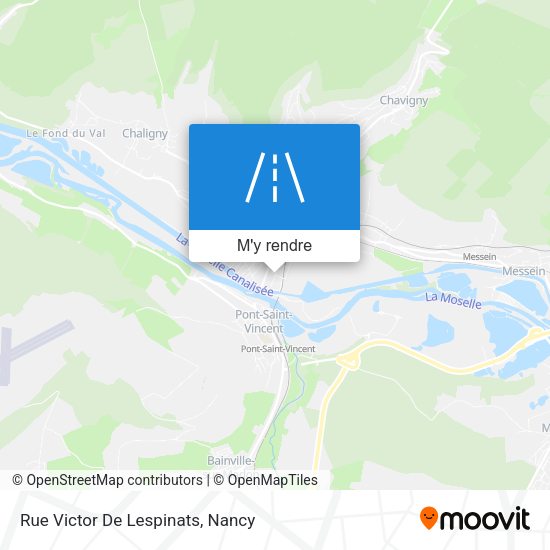 Rue Victor De Lespinats plan