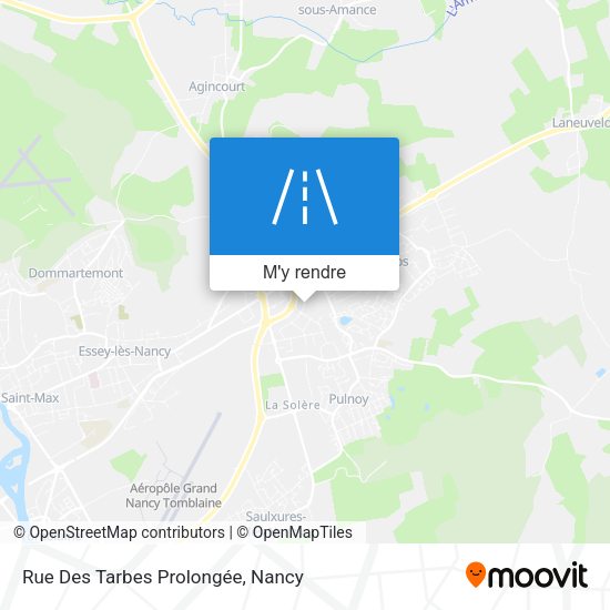 Rue Des Tarbes Prolongée plan