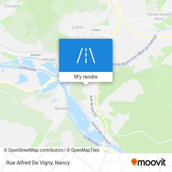 Rue Alfred De Vigny plan