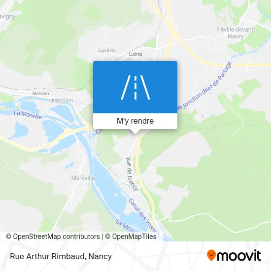 Rue Arthur Rimbaud plan