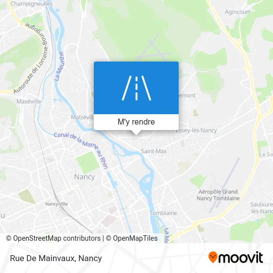 Rue De Mainvaux plan