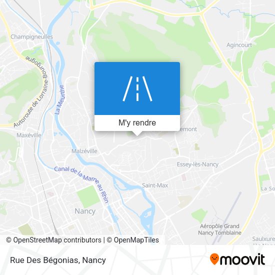 Rue Des Bégonias plan