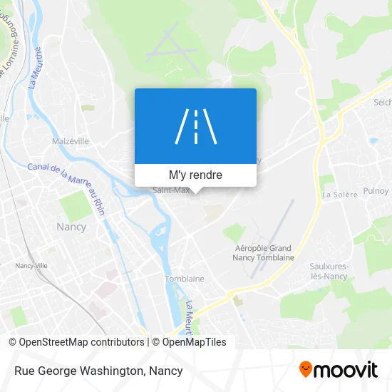 Rue George Washington plan