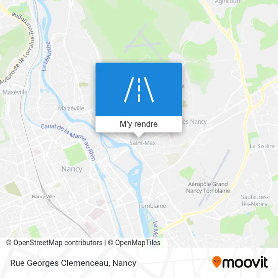 Rue Georges Clemenceau plan