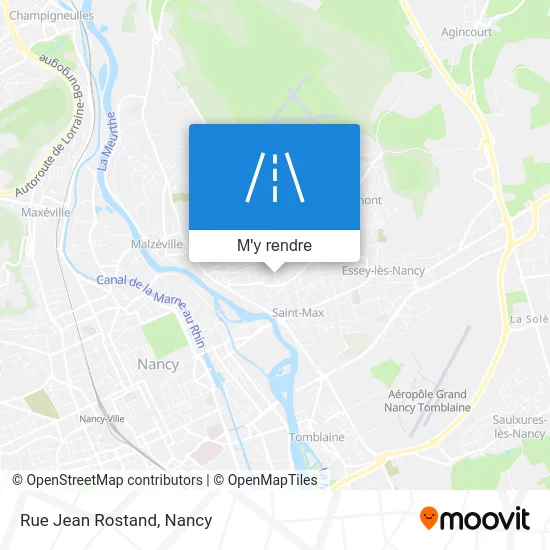 Rue Jean Rostand plan