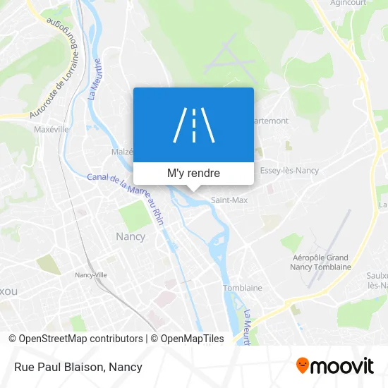 Rue Paul Blaison plan