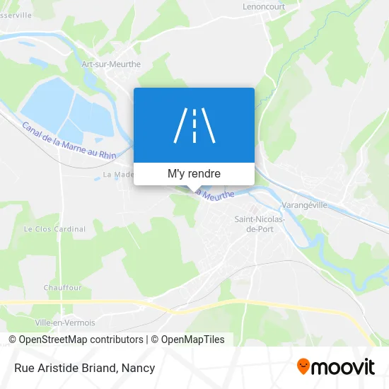 Rue Aristide Briand plan