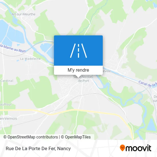 Rue De La Porte De Fer plan