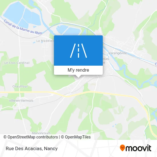 Rue Des Acacias plan