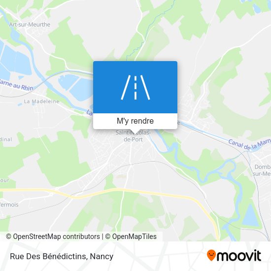Rue Des Bénédictins plan
