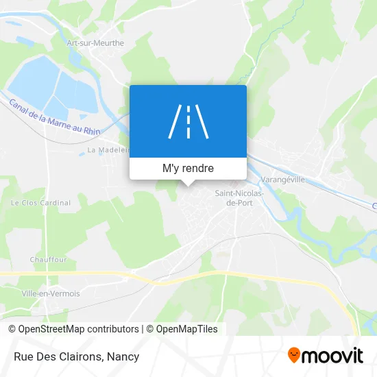 Rue Des Clairons plan