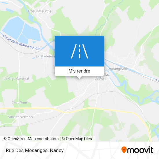 Rue Des Mésanges plan