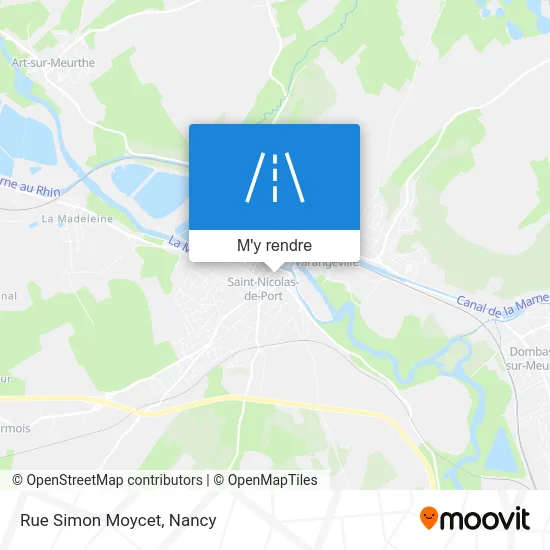 Rue Simon Moycet plan