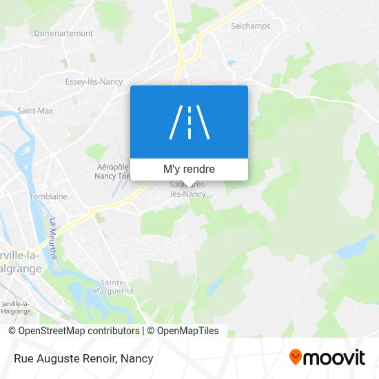 Rue Auguste Renoir plan