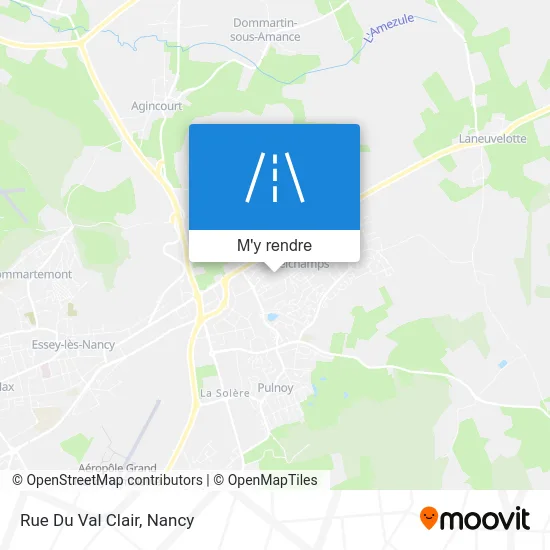 Rue Du Val Clair plan