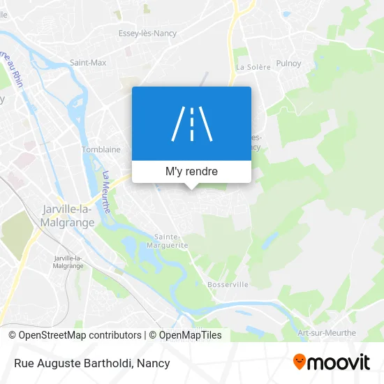 Rue Auguste Bartholdi plan