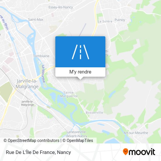 Rue De L'Île De France plan
