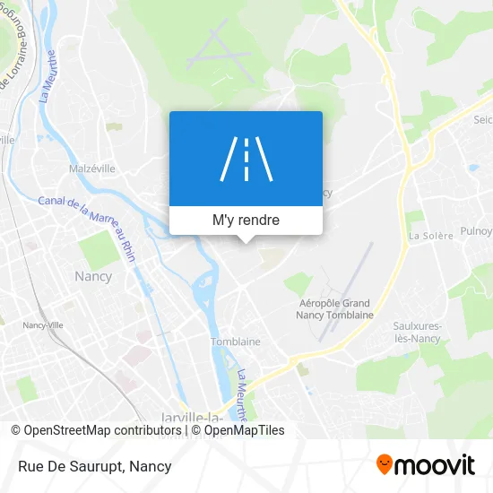 Rue De Saurupt plan