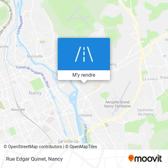 Rue Edgar Quinet plan