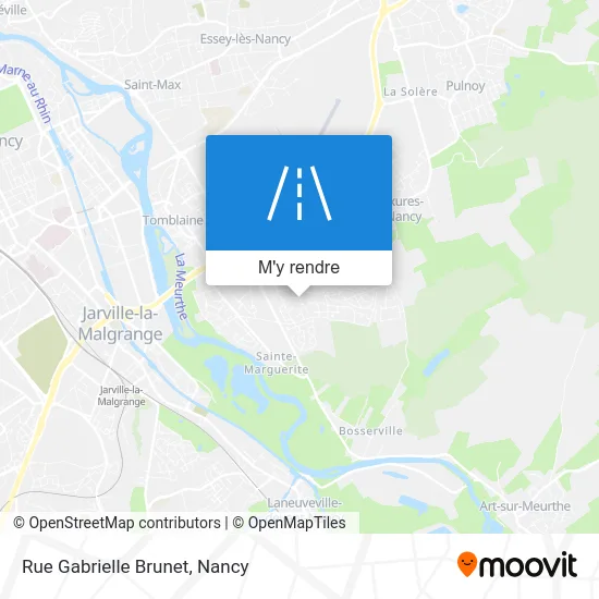 Rue Gabrielle Brunet plan