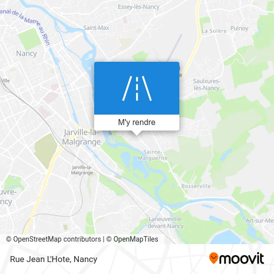 Rue Jean L'Hote plan