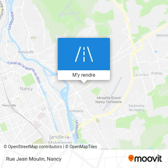 Rue Jean Moulin plan