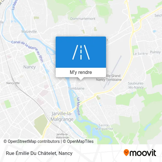 Rue Émilie Du Châtelet plan