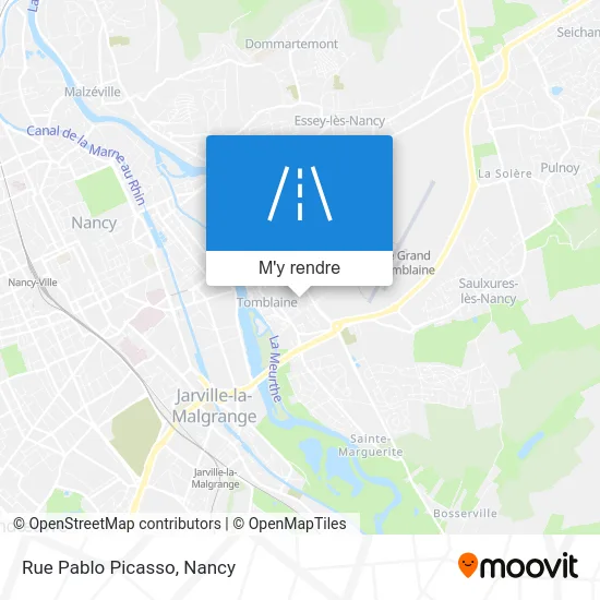 Rue Pablo Picasso plan