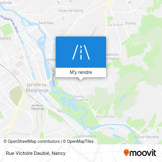 Rue Victoire Daubié plan