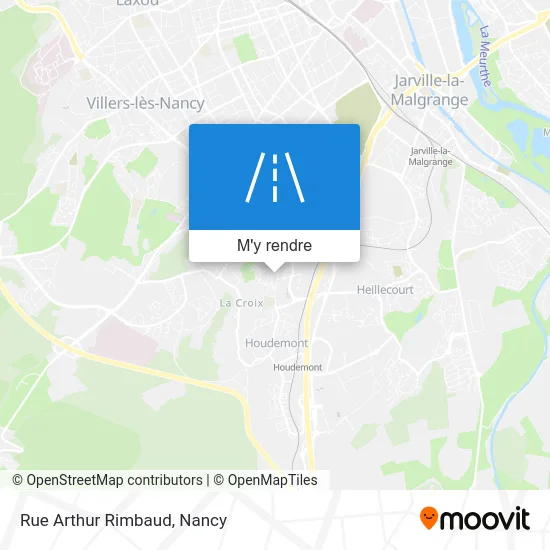 Rue Arthur Rimbaud plan