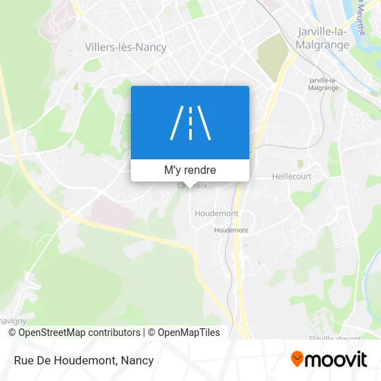 Rue De Houdemont plan