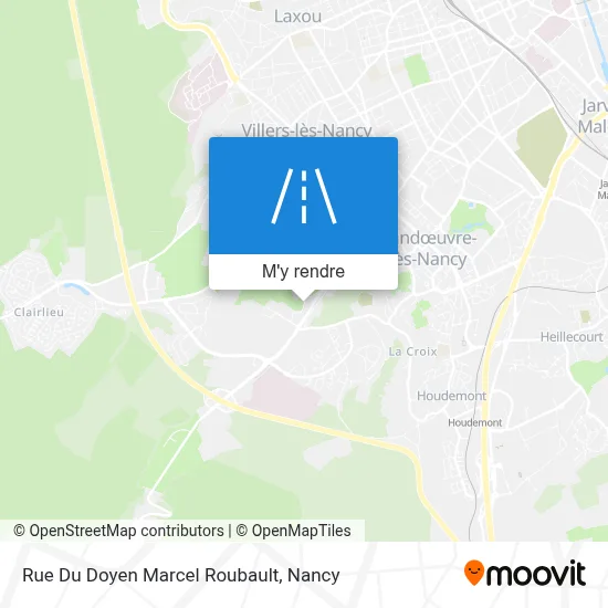 Rue Du Doyen Marcel Roubault plan