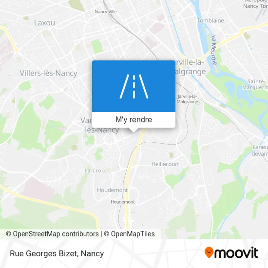 Rue Georges Bizet plan