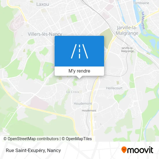 Rue Saint-Exupéry plan