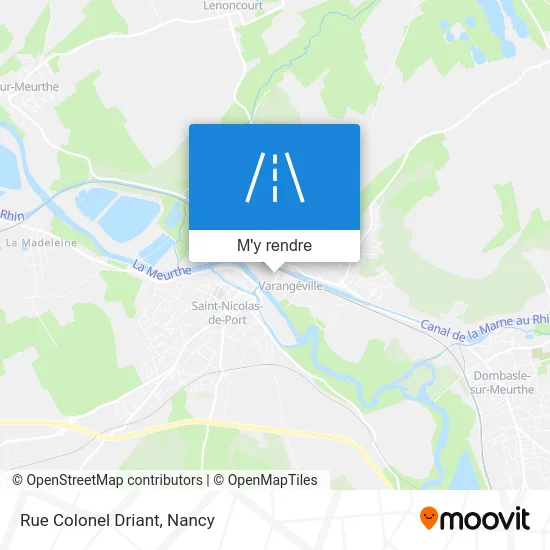 Rue Colonel Driant plan