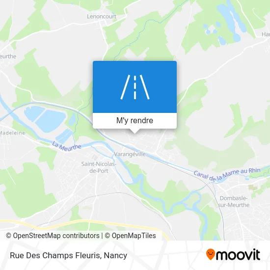 Rue Des Champs Fleuris plan