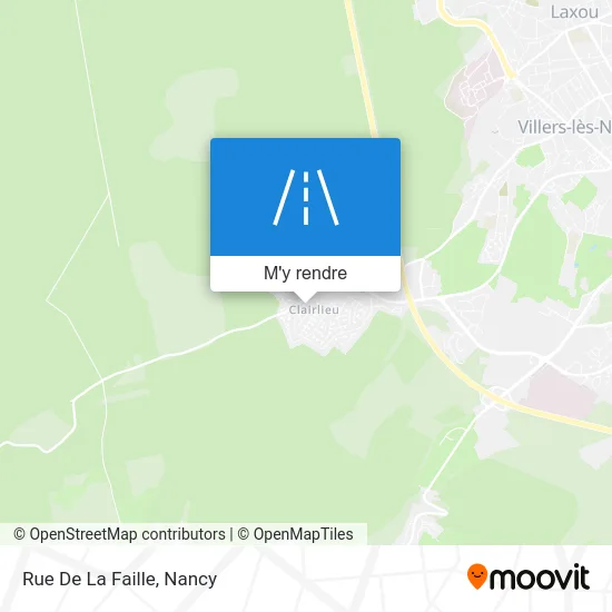 Rue De La Faille plan