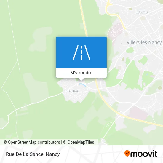 Rue De La Sance plan