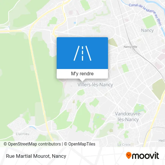 Rue Martial Mourot plan