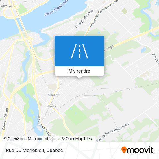Rue Du Merlebleu plan
