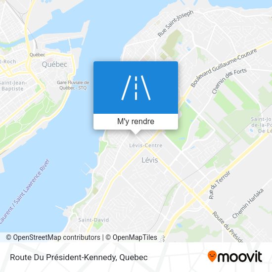 Route Du Président-Kennedy plan