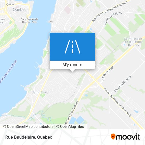 Rue Baudelaire plan