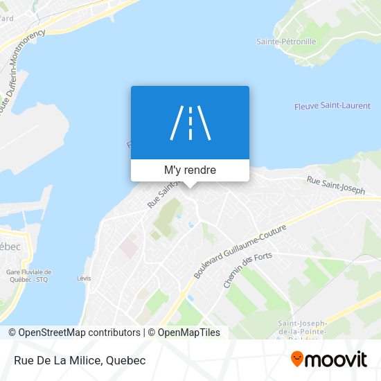 Rue De La Milice plan