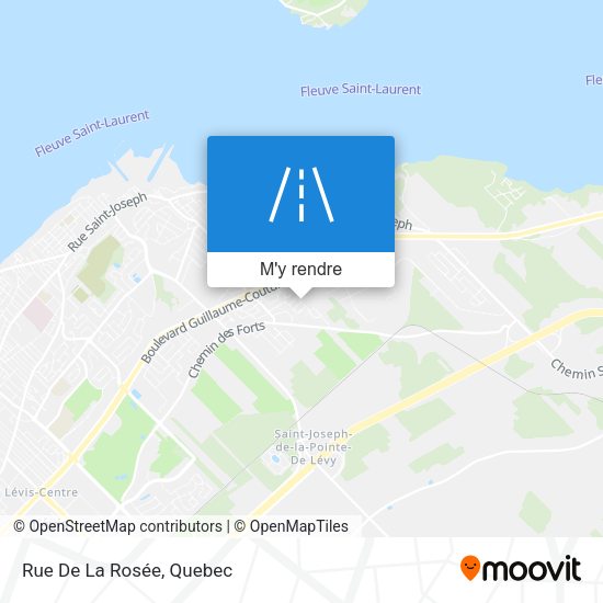 Rue De La Rosée plan