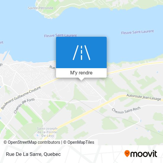 Rue De La Sarre plan