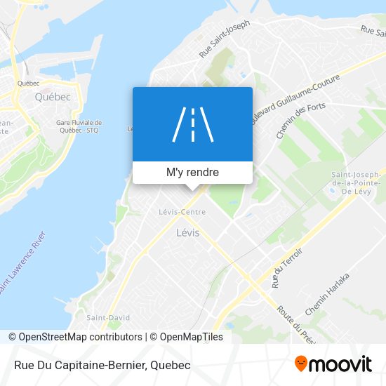 Rue Du Capitaine-Bernier plan